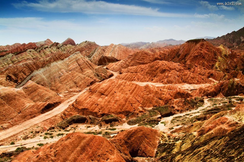 甘肃张掖丹霞地貌风景图片