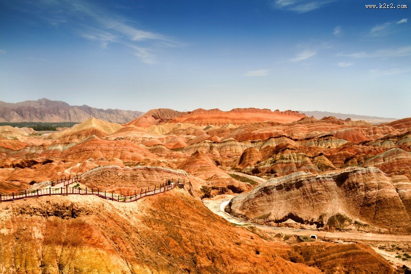 甘肃张掖丹霞地貌风景图片