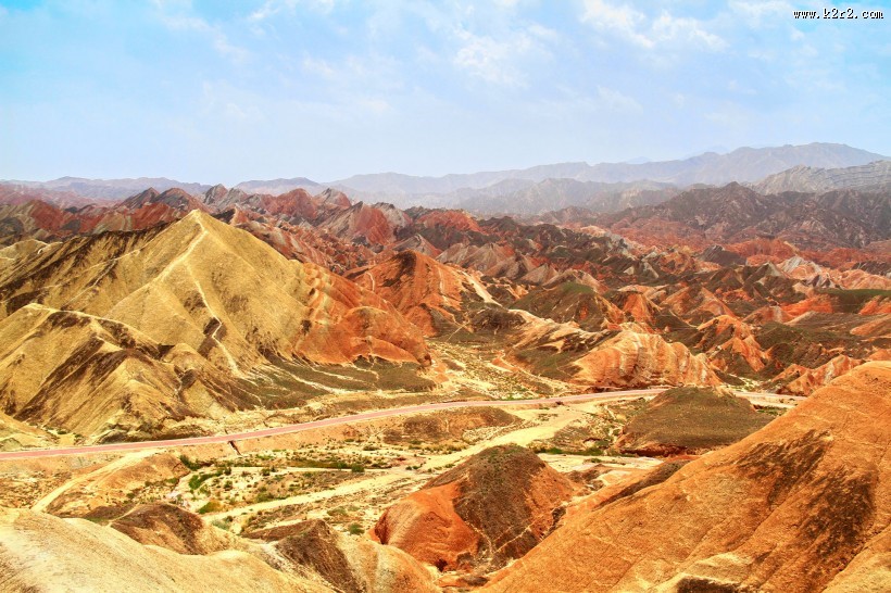 甘肃张掖丹霞地貌风景图片