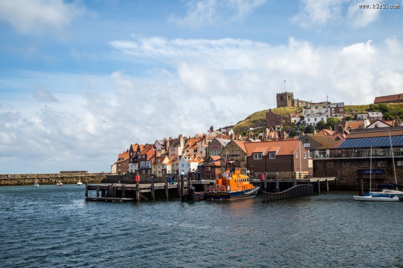 英格兰惠特比海滨风景图片