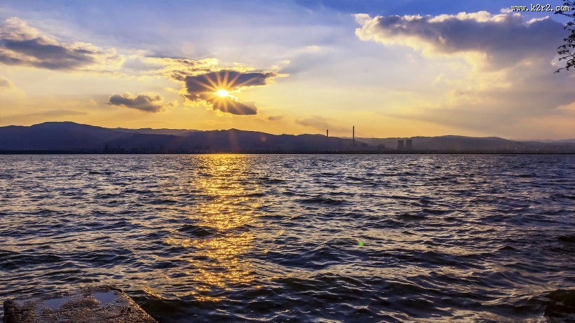 山西晋阳湖风景图片大全