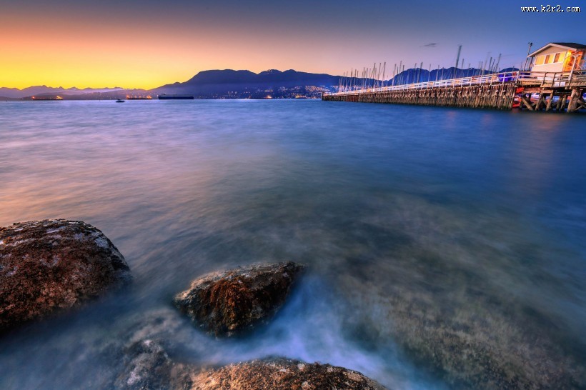 温哥华海滩风景图片