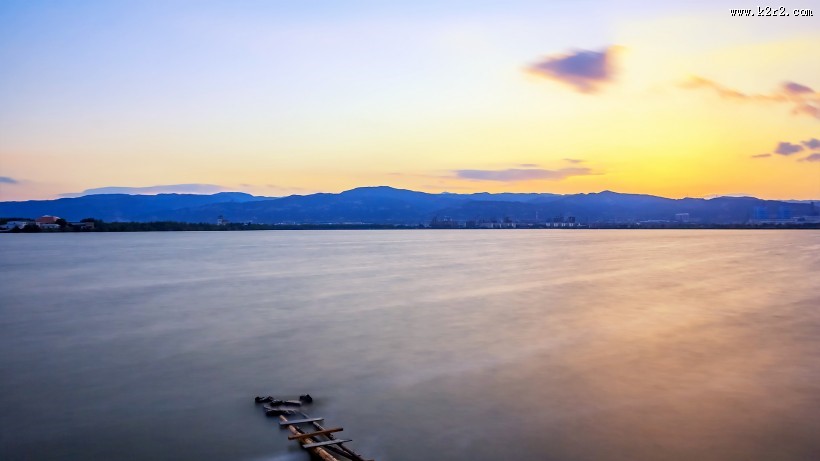 山西晋阳湖风景图片
