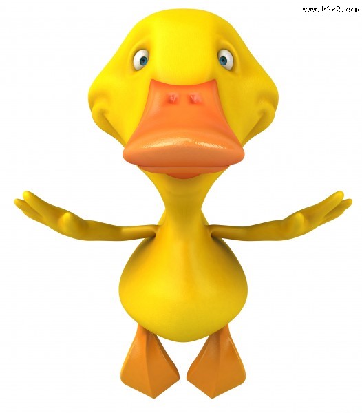 3D小黄鸭图片
