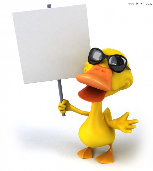 3D小黄鸭图片