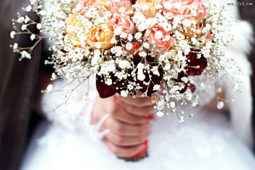 漂亮的婚礼捧花图片