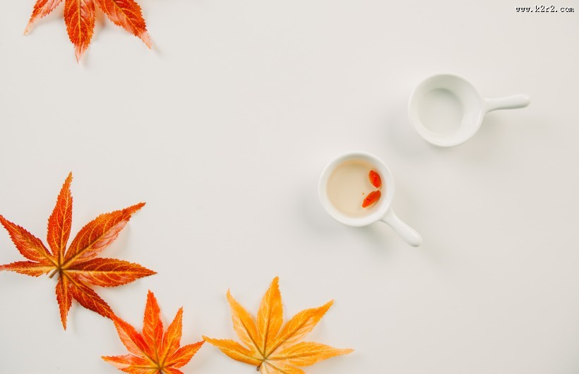 秋天红色枫叶图片