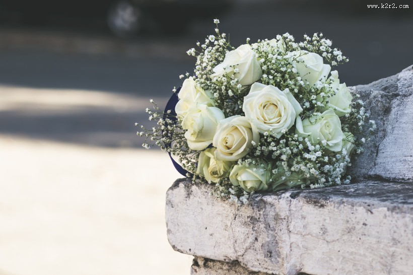 小清新捧花图片