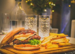 美味可口的汉堡包图片