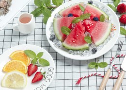 夏日冰镇西瓜图片大全