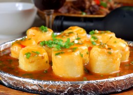 美味可口的红烧日本豆腐图片