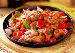 美味好吃的铁板牛柳图片