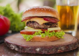 美味的汉堡包图片