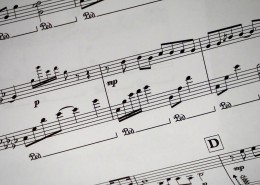 文艺的乐谱图片