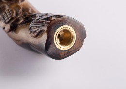 复古的木雕烟嘴图片