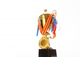 荣誉的奖杯和奖牌图片