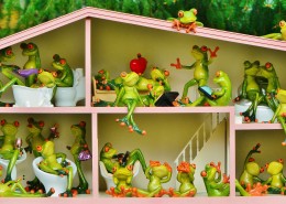 创意可爱搞笑青蛙家居摆件图片