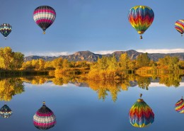 唯美热气球图片