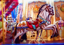 趣味十足的旋转木马图片
