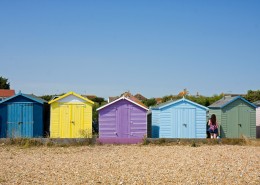 彩色沙滩小屋图片