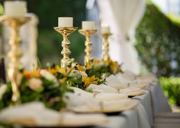 布置精美的长餐桌图片大全