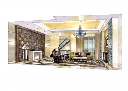 中海金沙湾室内手绘2图片大全