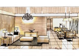 珠海东方傲景峰室内手绘图片