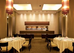 龙轩新中式餐厅风格设计图片大全