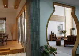 南航碧花园D2型079别墅样板楼-陈维室内设计作品图片大全