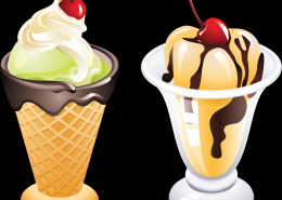 卡通图案的冰淇淋素材图片