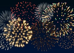 绚丽烟花背景图片