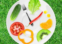 创意水果组合钟表图片