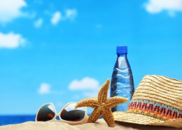 唯美海滩物品图片