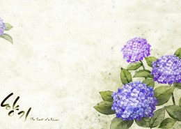 浪漫简约花朵信纸图片