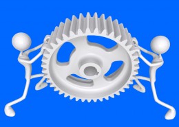 罕见！灰色3D小人（850×850）图片