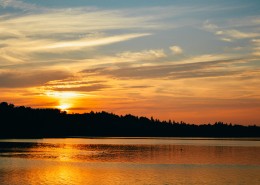 景色秀美的夕阳图片