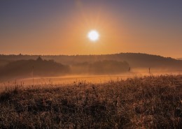 美妙的田园日出风景图片