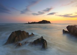 丝绸一样的海水图片