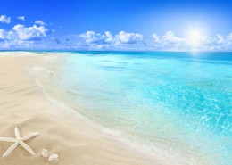 海滩景色创意图片