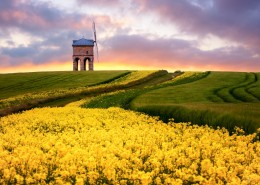 草原上的晚霞图片