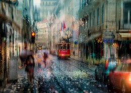 窗外的雨风景图片