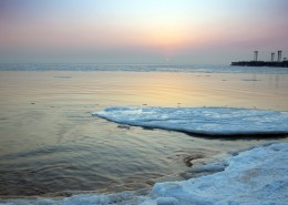 渤海湾日出风景图片