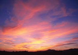 夕阳下的云彩图片大全