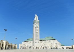 摩洛哥卡萨布兰卡的哈桑二世清真寺建筑风景图片