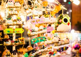 泰国曼谷街头夜市风景图片