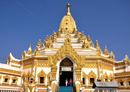 缅甸仰光佛牙塔风景图片