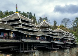 广西三江程阳风雨桥风景图片