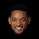 面部特写透明背景PNG图片