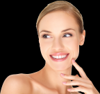 面部特写透明背景PNG图片