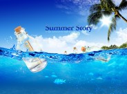 清凉夏天广告图片